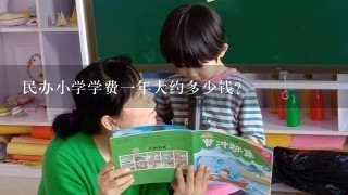 民办小学学费一年大约多少钱？