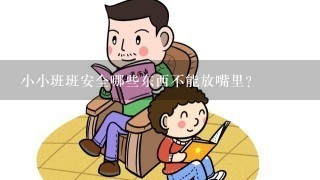 小小班班安全哪些东西不能放嘴里？