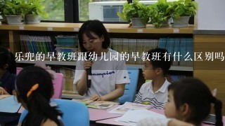 乐兜的早教班跟幼儿园的早教班有什么区别吗？报哪个对孩子好呢？