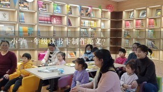 小学1年级读书卡制作范文？